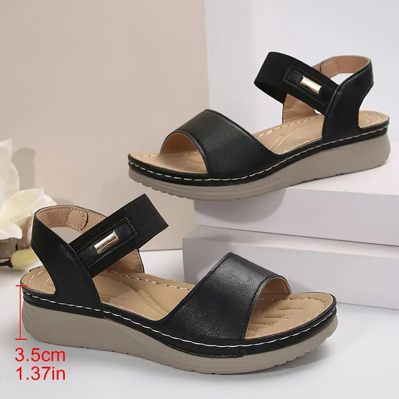 LORAMIRA | CUSHIONED ORTHOPEDIC WEDGE SANDALS