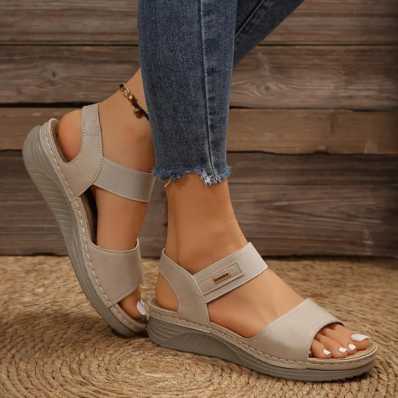 LORAMIRA | CUSHIONED ORTHOPEDIC WEDGE SANDALS