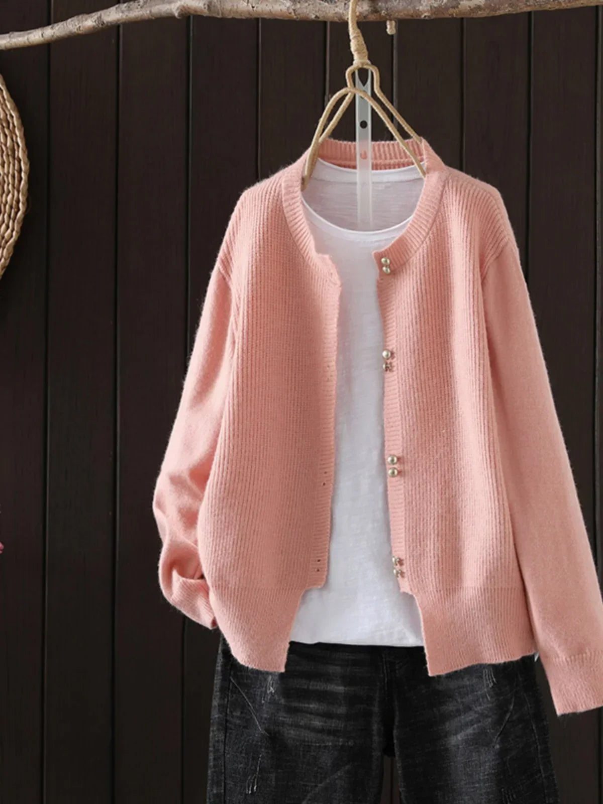 THE SERAPHINE | PEARL-BUTTON CARDIGAN