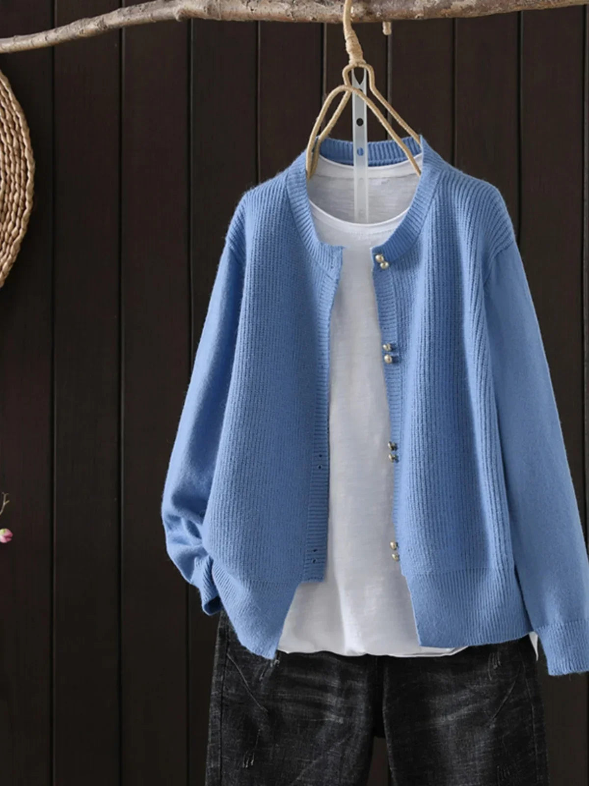 THE SERAPHINE | PEARL-BUTTON CARDIGAN