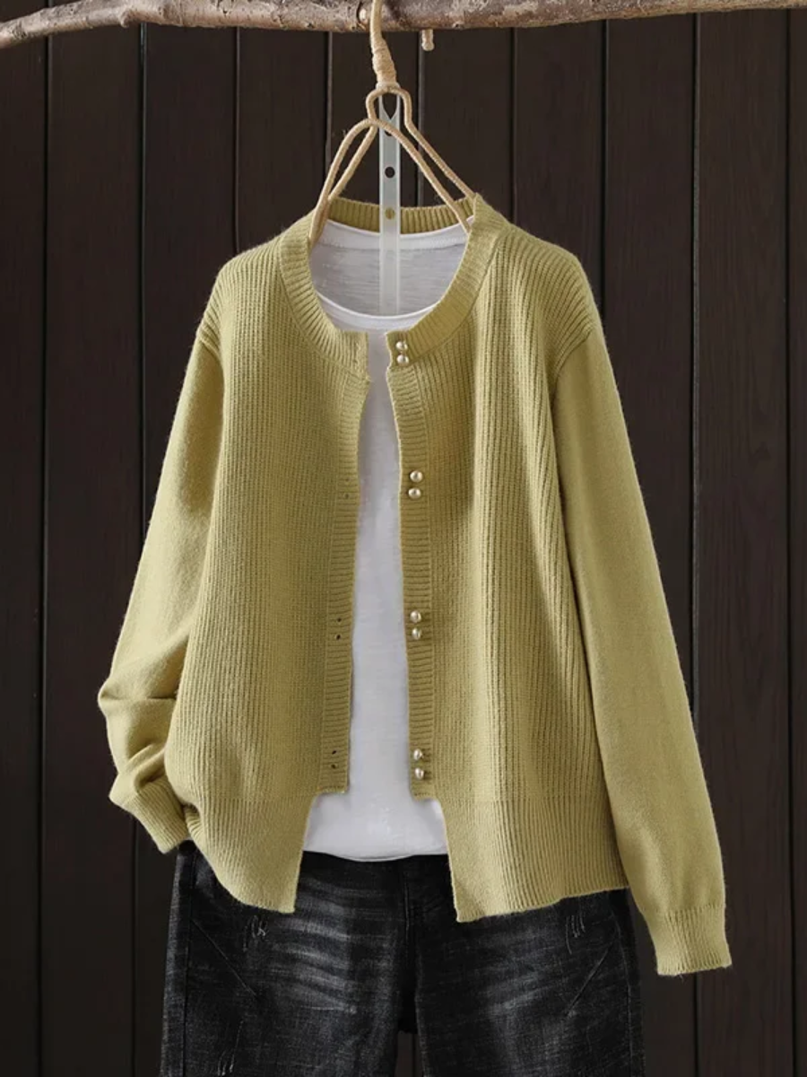 THE SERAPHINE | PEARL-BUTTON CARDIGAN