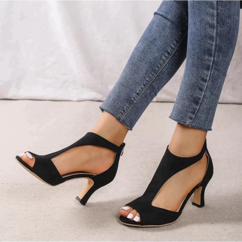 HYLENNE | ELEGANT BACK-ZIP STILETTO SANDALS