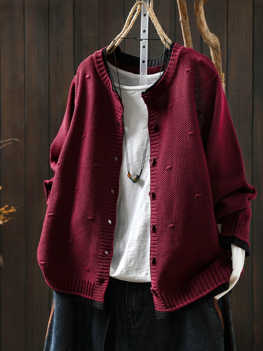 THE MERALINE | TEXTURED CARDIGAN