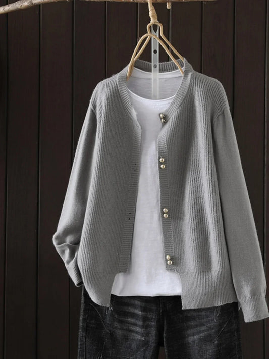 THE SERAPHINE | PEARL-BUTTON CARDIGAN